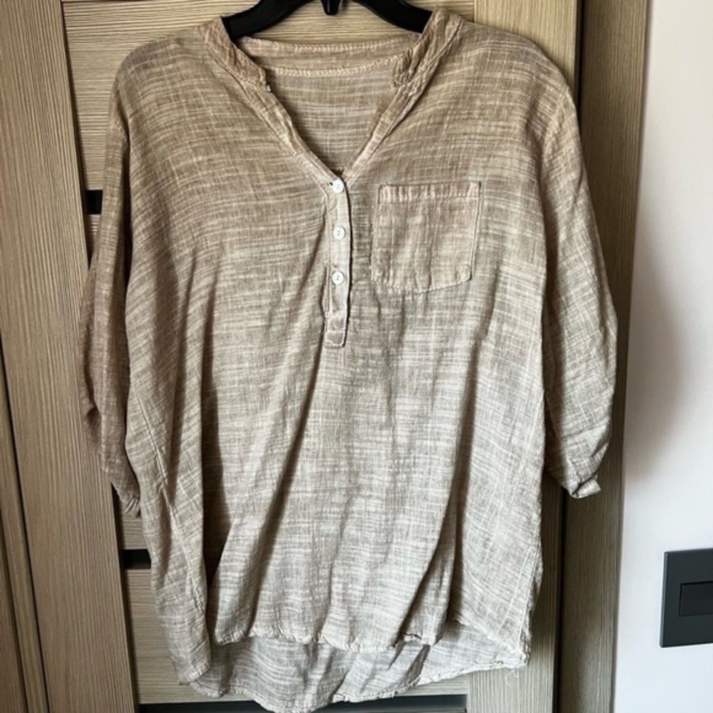 Top with 1/2 sleeves 100% cotton made in Italy lightweight medium size